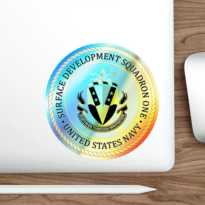 COMSURFDEVRON (U.S. Navy) Holographic STICKER Die-Cut Vinyl Decal-The Sticker Space