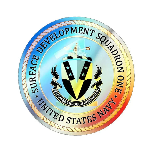 COMSURFDEVRON (U.S. Navy) Holographic STICKER Die-Cut Vinyl Decal 6 Inch Holographic - The Sticker Space