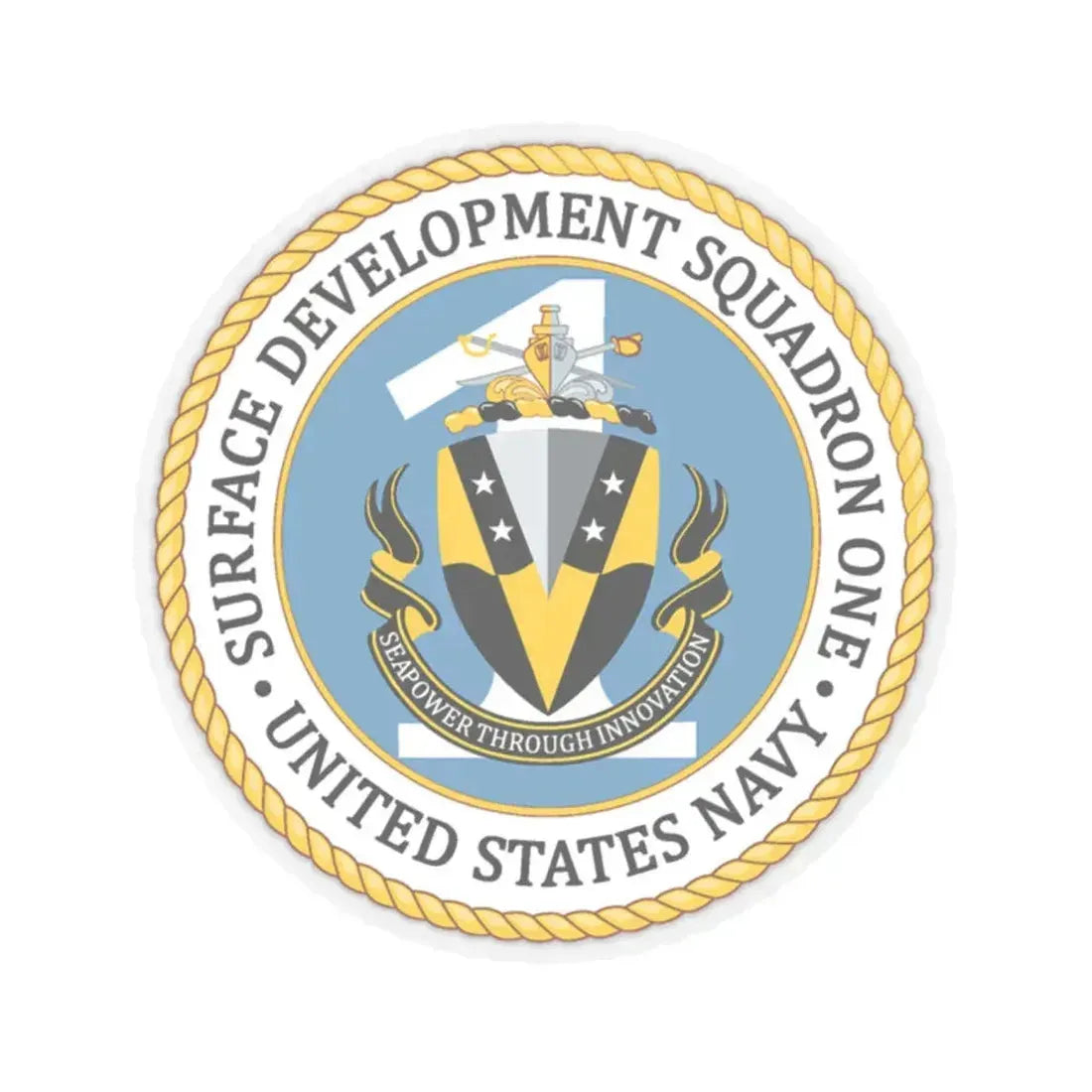 COMSURFDEVRON (U.S. Navy) STICKER Vinyl Kiss-Cut Decal 2 Inch Transparent - The Sticker Space