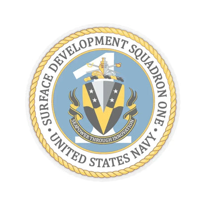 COMSURFDEVRON (U.S. Navy) STICKER Vinyl Kiss-Cut Decal 3 Inch Transparent - The Sticker Space
