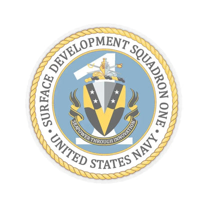 COMSURFDEVRON (U.S. Navy) STICKER Vinyl Kiss-Cut Decal 4 Inch Transparent - The Sticker Space