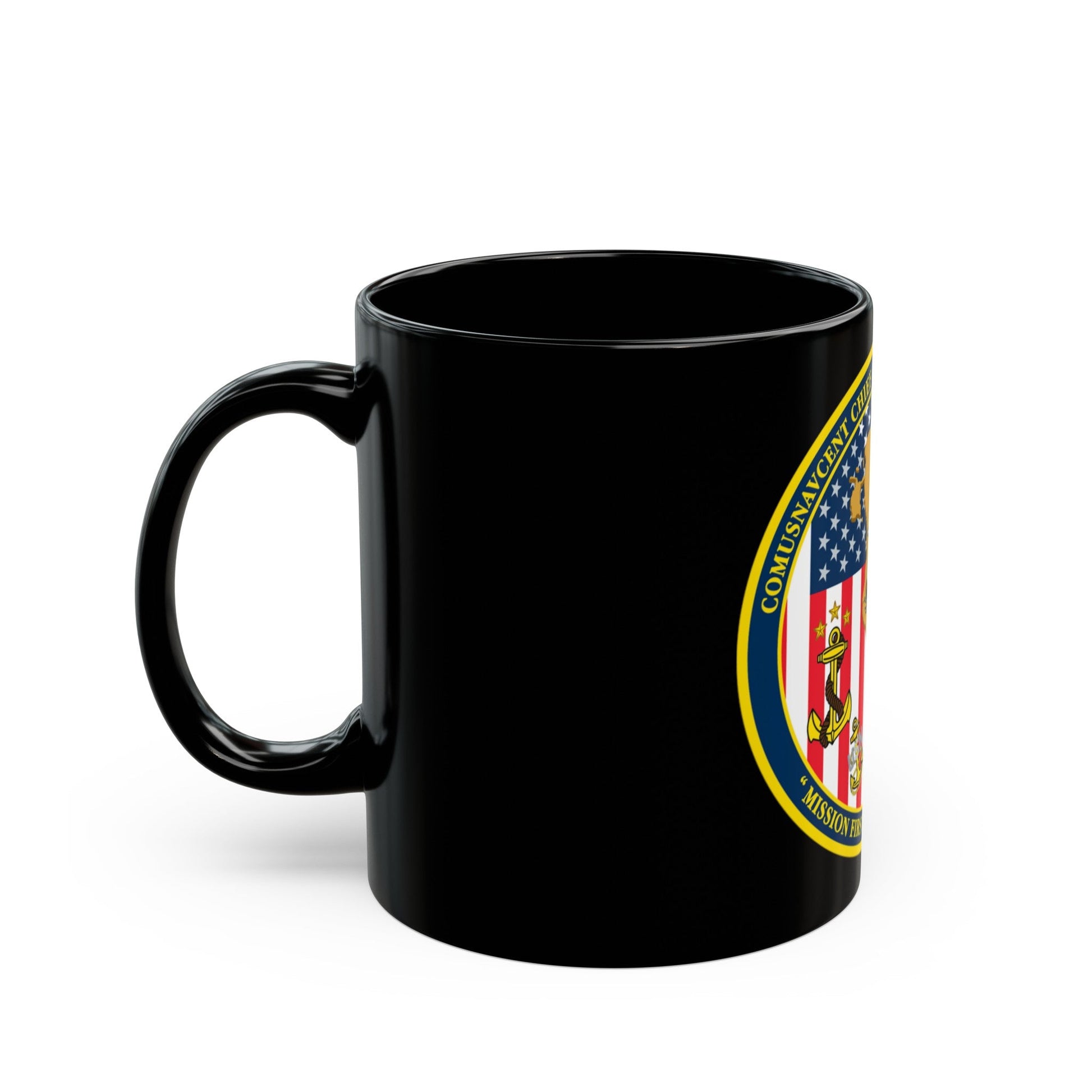 COMUSNAVCENT CPO Assoc COMUSNAVCENT CPO Assoc US Naval Forces Central Command Chief Petty Officer Association (U.S. Navy) Black Coffee Mug-The Sticker Space