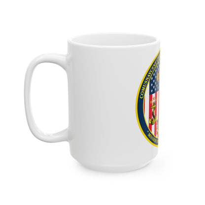 COMUSNAVCENT CPO Assoc COMUSNAVCENT CPO Assoc US Naval Forces Central Command Chief Petty Officer Association (U.S. Navy) White Coffee Mug-The Sticker Space