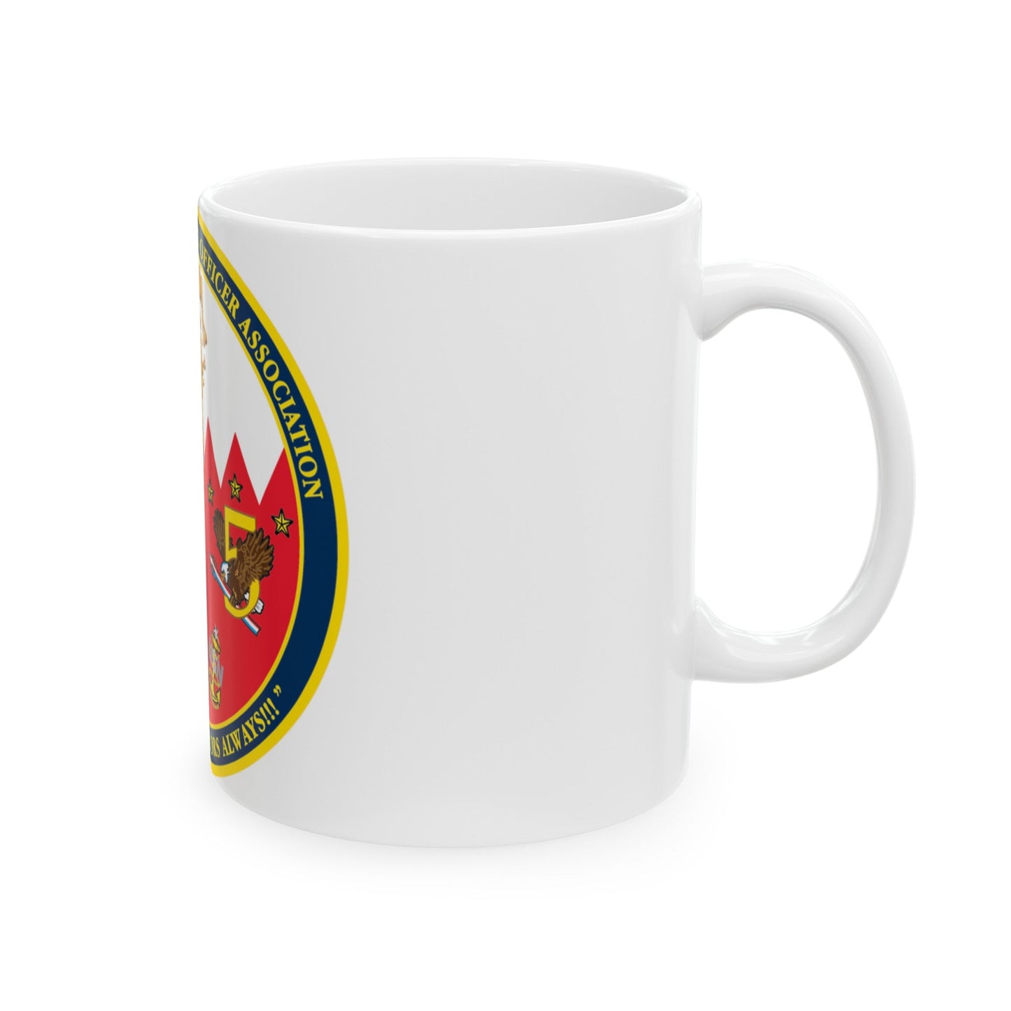 COMUSNAVCENT CPO Assoc COMUSNAVCENT CPO Assoc US Naval Forces Central Command Chief Petty Officer Association (U.S. Navy) White Coffee Mug-The Sticker Space