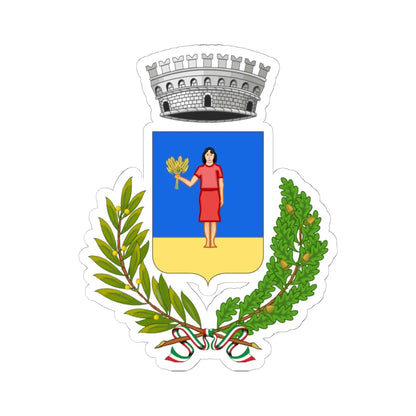 Cona-Stemma (Italy) (Coat of Arms) STICKER Vinyl Kiss-Cut Decal 6 Inch White - The Sticker Space