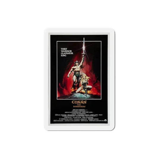 Conan the Barbarian 1982 Movie Poster Refrigerator Magnet 2 Inch - The Sticker Space