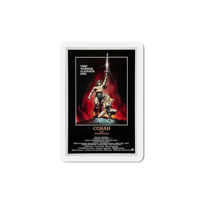 Conan the Barbarian 1982 Movie Poster Refrigerator Magnet 5 Inch - The Sticker Space