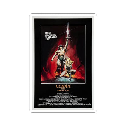 Conan the Barbarian 1982 Movie Poster STICKER Vinyl Die-Cut Decal 4 Inch - The Sticker Space