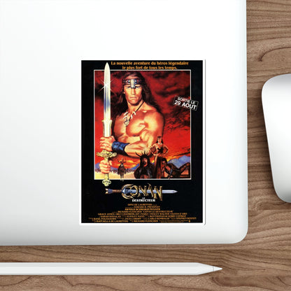 CONAN THE DESTROYER 1984 Movie Poster STICKER Vinyl Die-Cut Decal-The Sticker Space