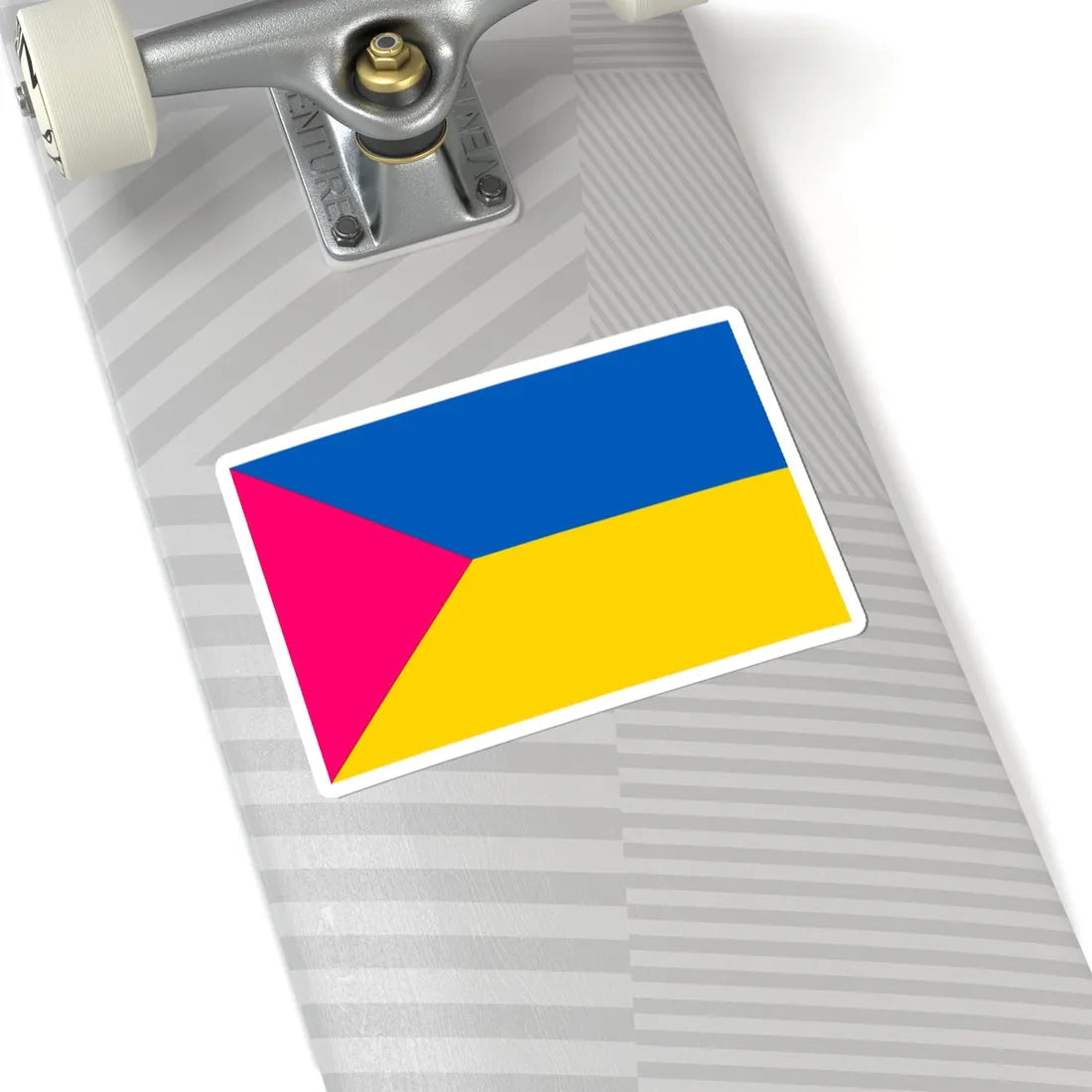 Conceptual Flag of Raspberry Ukraine (Ukraine) STICKER Vinyl Kiss-Cut Decal - The Sticker Space