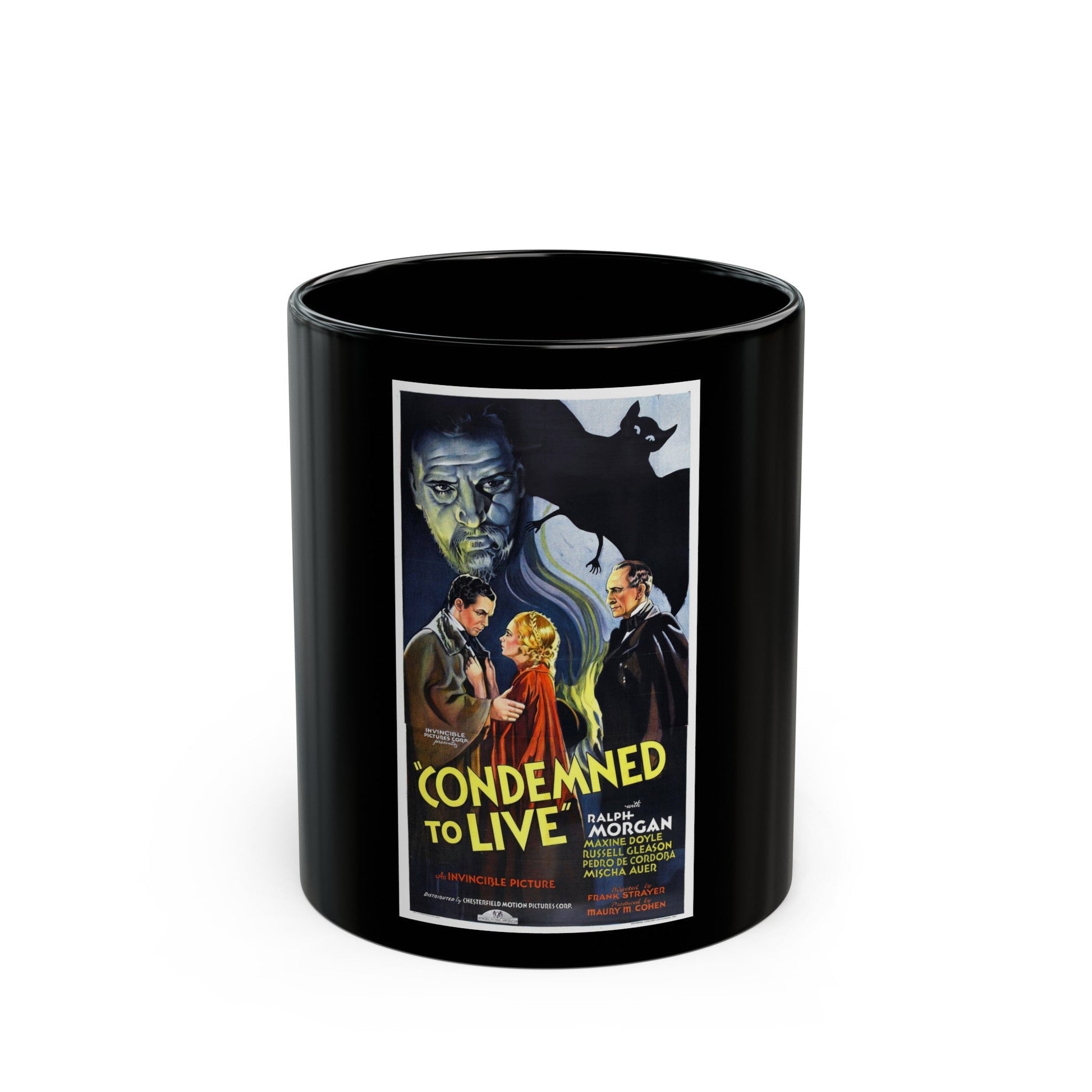 CONDEMNED TO LIVE 1935 Movie Poster - Black Coffee Mug-11oz-The Sticker Space