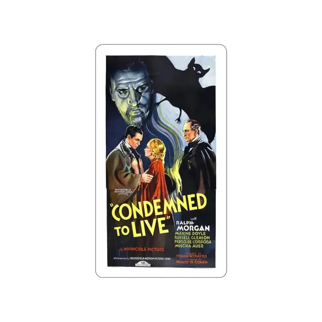 CONDEMNED TO LIVE 1935 Movie Poster STICKER Vinyl Die-Cut Decal - The Sticker Space