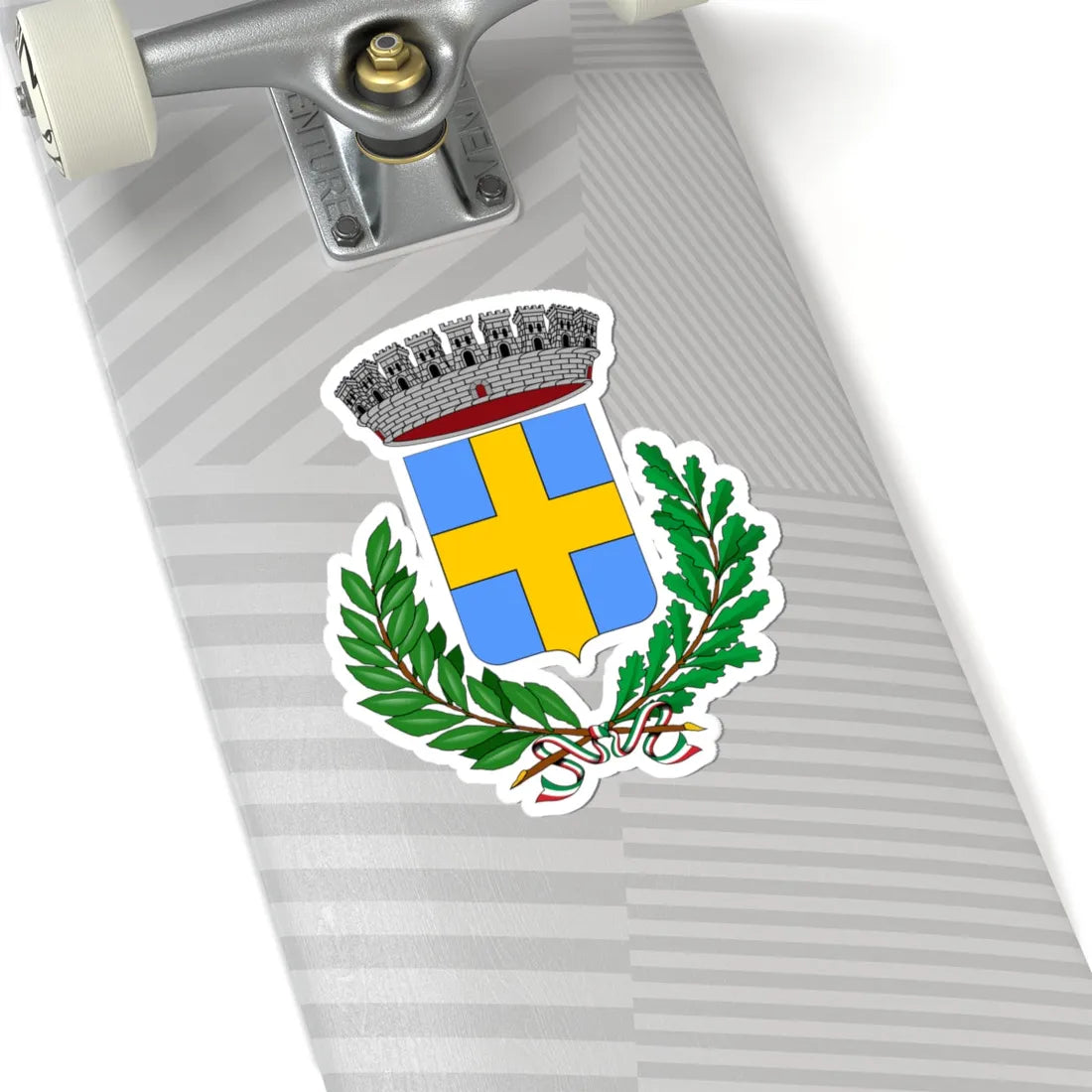 Conegliano-Stemma corona da comune (Italy) (Coat of Arms) STICKER Vinyl Kiss-Cut Decal - The Sticker Space