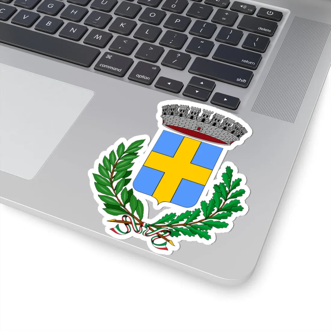 Conegliano-Stemma corona da comune (Italy) (Coat of Arms) STICKER Vinyl Kiss-Cut Decal - The Sticker Space