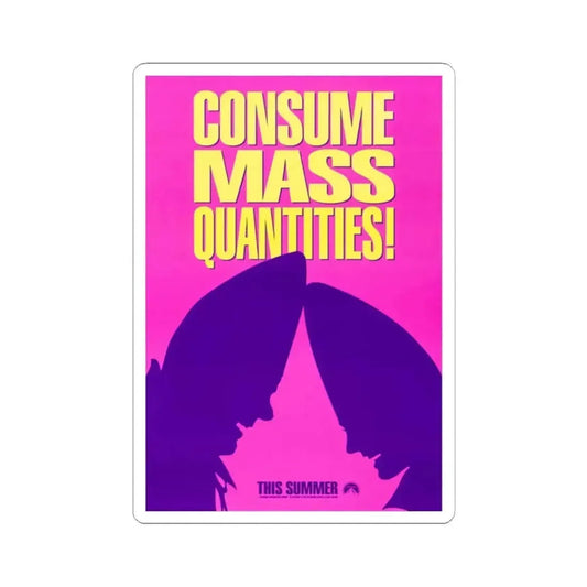Coneheads 1993 Movie Poster - STICKER Vinyl Kiss-Cut Decal 2 Inch White - The Sticker Space