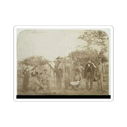 Confederate Camp, Warrington Navy Yard, Pensacola, Florida (U.S. Civil War) STICKER Vinyl Kiss-Cut Decal 3 Inch White - The Sticker Space