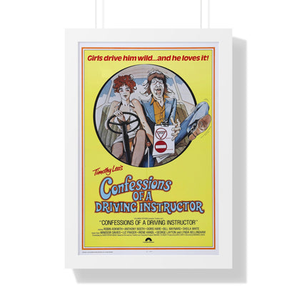 CONFESSIONS OF A DRIVING INSTRUCTOR 1976 - Framed Movie Poster-16″ x 24″-The Sticker Space