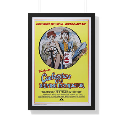 CONFESSIONS OF A DRIVING INSTRUCTOR 1976 - Framed Movie Poster-20" x 30"-The Sticker Space