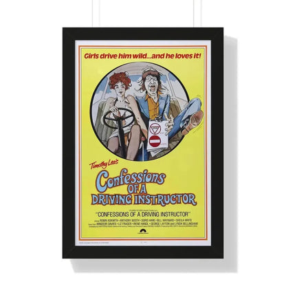 CONFESSIONS OF A DRIVING INSTRUCTOR 1976 - Framed Movie Poster - The Sticker Space