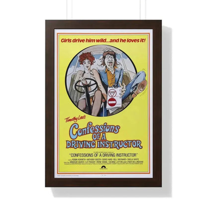 CONFESSIONS OF A DRIVING INSTRUCTOR 1976 - Framed Movie Poster - The Sticker Space