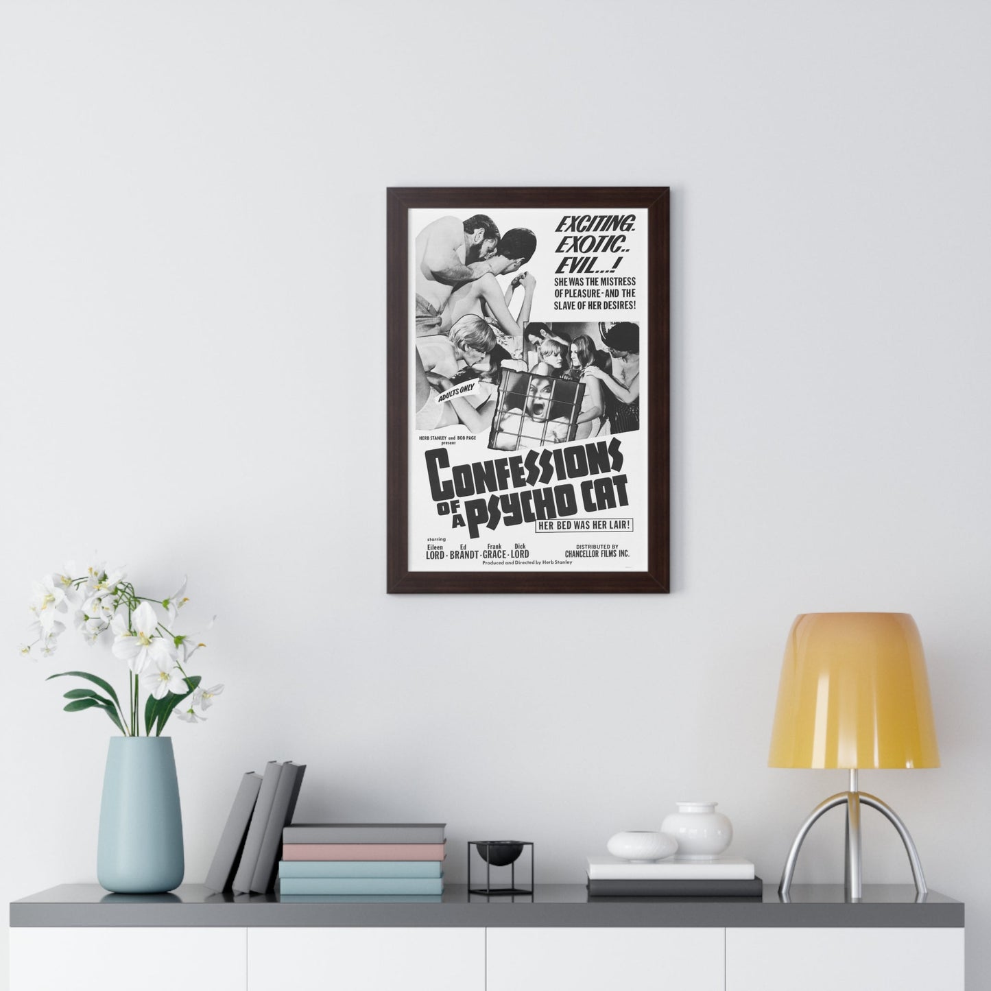 CONFESSIONS OF A PSYCHO CAT 1968 - Framed Movie Poster-The Sticker Space