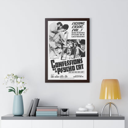 CONFESSIONS OF A PSYCHO CAT 1968 - Framed Movie Poster-The Sticker Space