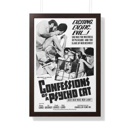 CONFESSIONS OF A PSYCHO CAT 1968 - Framed Movie Poster-20" x 30"-The Sticker Space