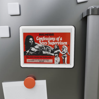 CONFESSIONS OF A SEXY SUPERVIXEN 1967 Movie Poster - Die-Cut Magnet-The Sticker Space