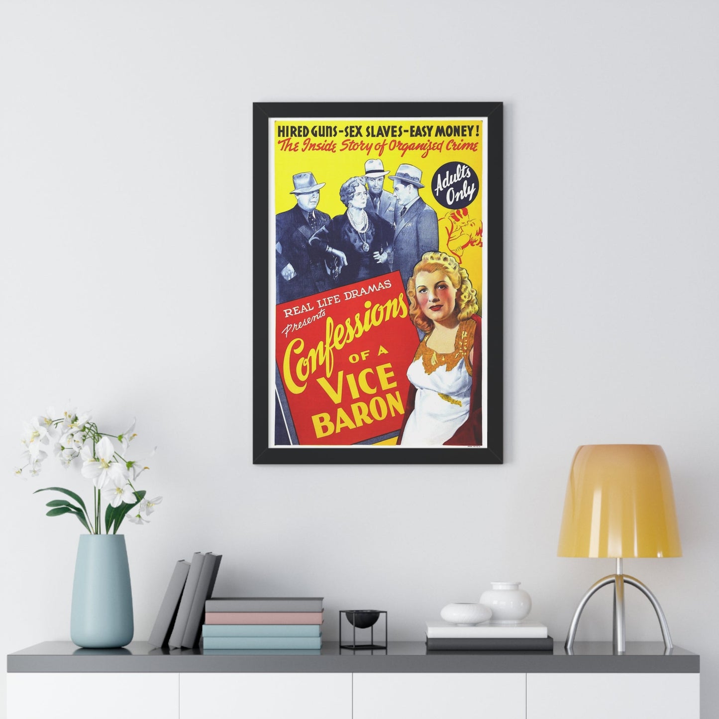 CONFESSIONS OF A VICE BARON 1943 - Framed Movie Poster-The Sticker Space