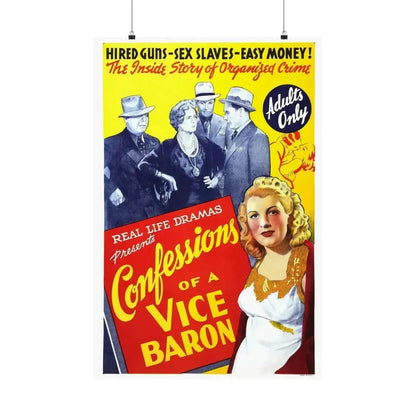CONFESSIONS OF A VICE BARON 1943 - Paper Movie Poster - The Sticker Space