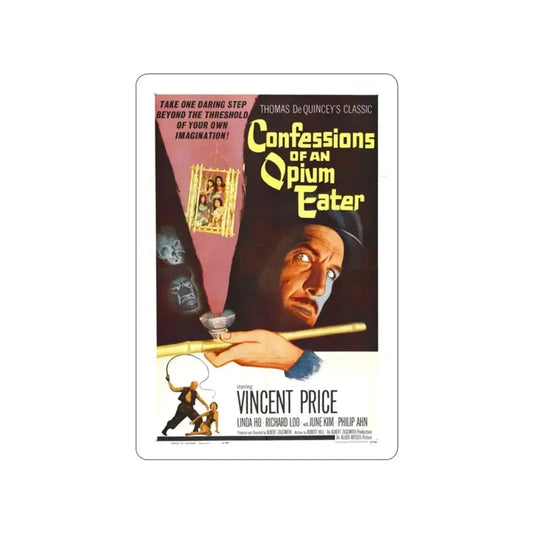 CONFESSIONS OF AN OPIUM EATER 1962 Movie Poster STICKER Vinyl Die-Cut Decal 2 Inch - The Sticker Space