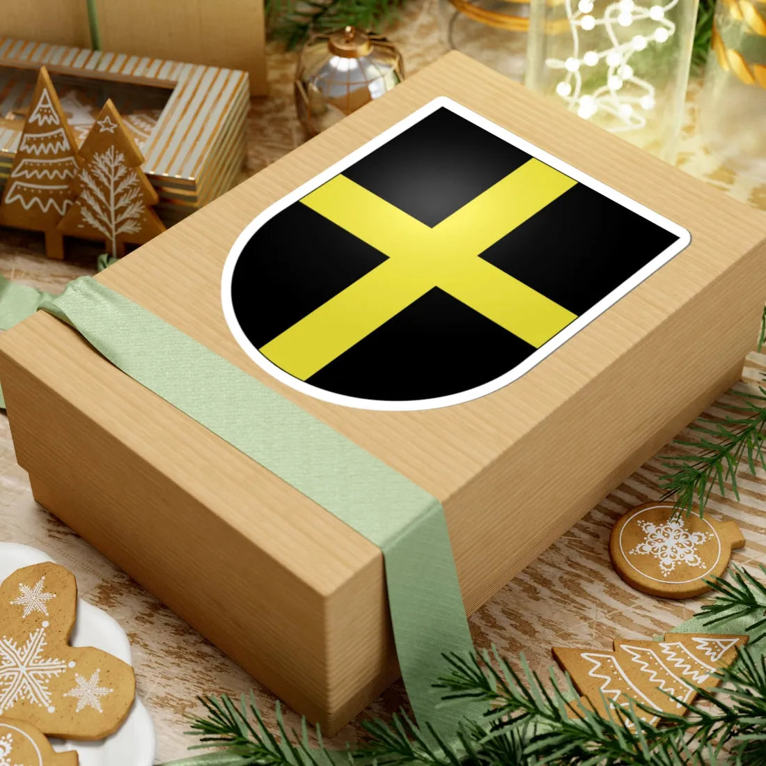 Confignon-coat of arms (Switzerland) (Coat of Arms) STICKER Vinyl Kiss-Cut Decal - The Sticker Space