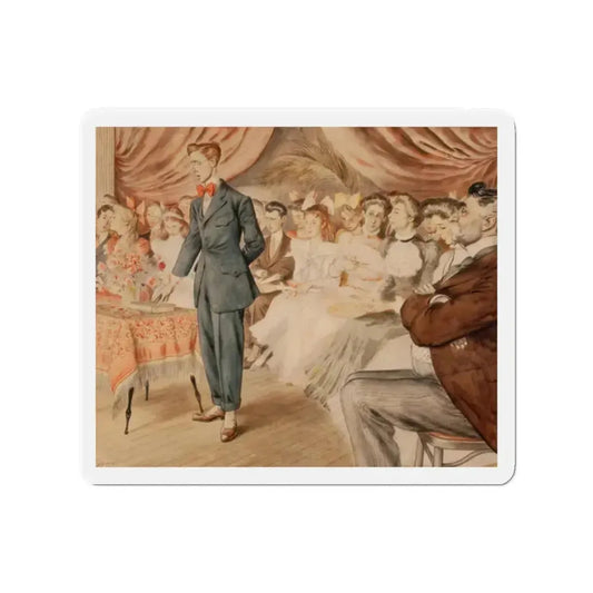 Confirmation (Magazine Illustration) Refrigerator Magnet 2 Inch Die-Cut - The Sticker Space