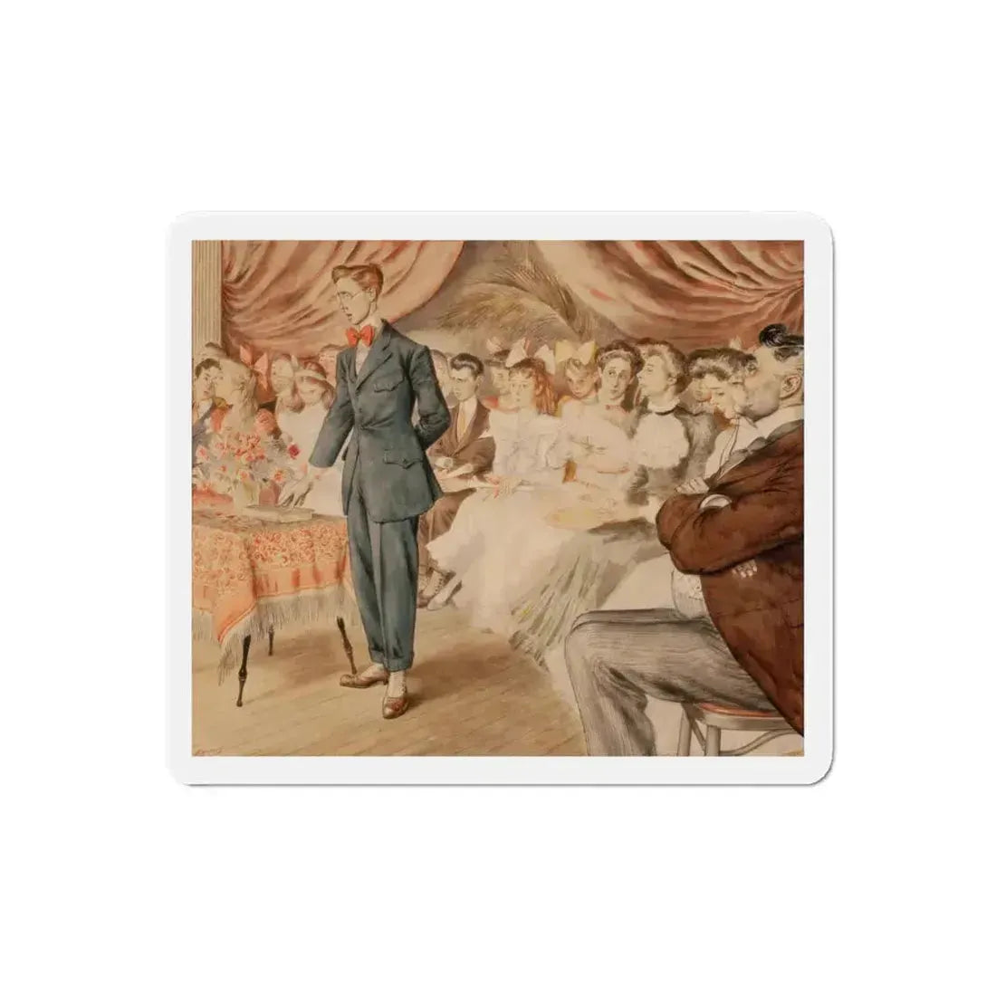 Confirmation (Magazine Illustration) Refrigerator Magnet 6 Inch Die-Cut - The Sticker Space