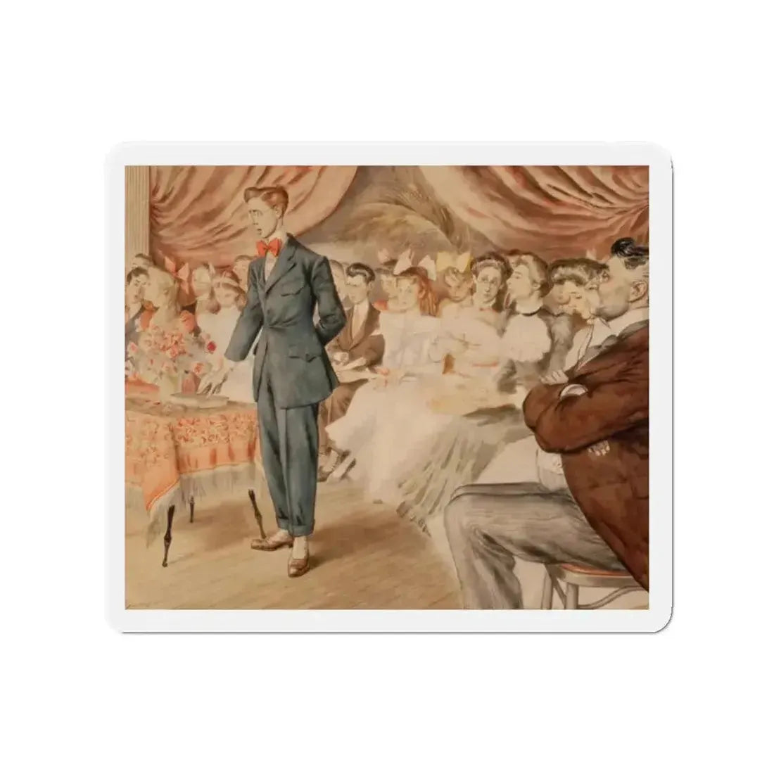 Confirmation (Magazine Illustration) Refrigerator Magnet - The Sticker Space