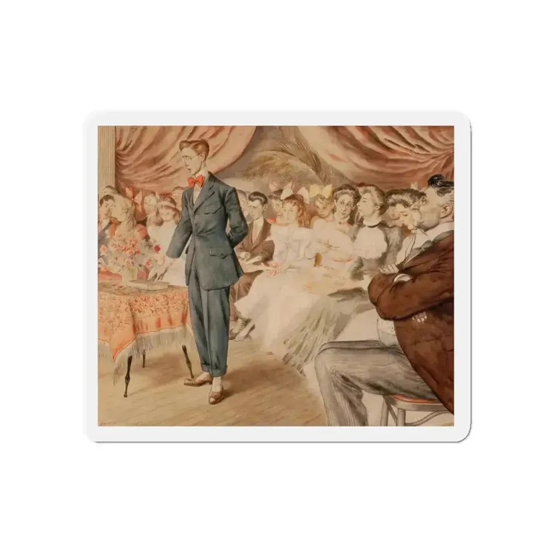 Confirmation (Magazine Illustration) Refrigerator Magnet - The Sticker Space