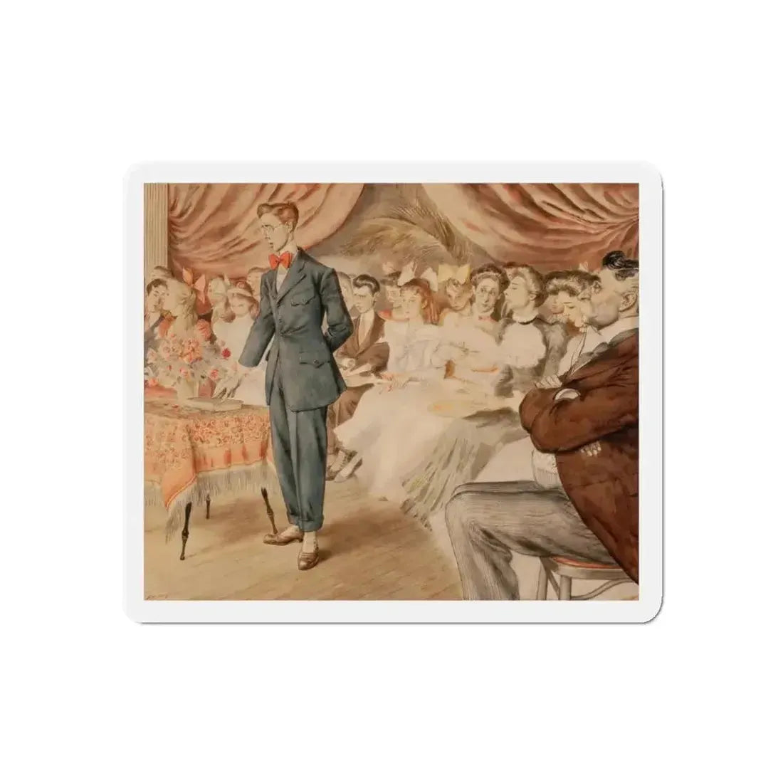 Confirmation (Magazine Illustration) Refrigerator Magnet - The Sticker Space