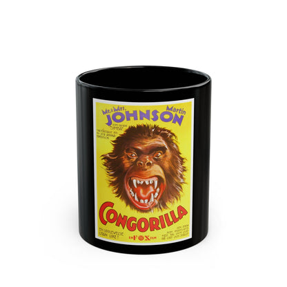 CONGORILLA 1932 Movie Poster - Black Coffee Mug-11oz-The Sticker Space