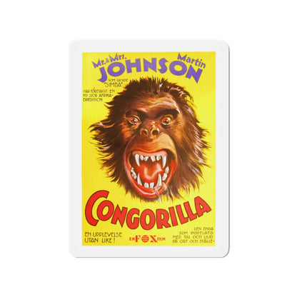 CONGORILLA 1932 Movie Poster - Die-Cut Magnet-3" x 3"-The Sticker Space