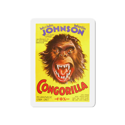 CONGORILLA 1932 Movie Poster - Die-Cut Magnet-5" x 5"-The Sticker Space