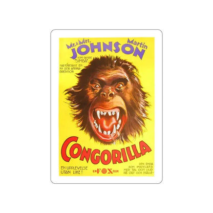 CONGORILLA 1932 Movie Poster STICKER Vinyl Die-Cut Decal 3 Inch - The Sticker Space