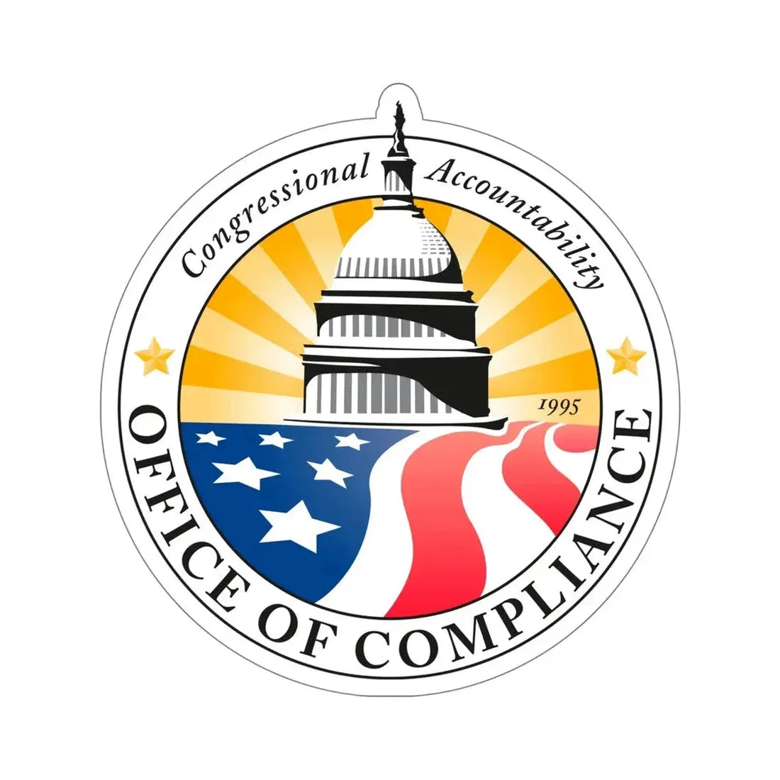 Congress Office of Compliance STICKER Vinyl Die-Cut Decal - The Sticker Space