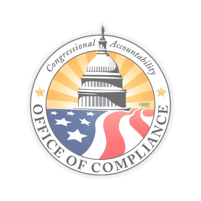 Congress Office of Compliance - STICKER Vinyl Kiss-Cut Decal 4 Inch Transparent - The Sticker Space