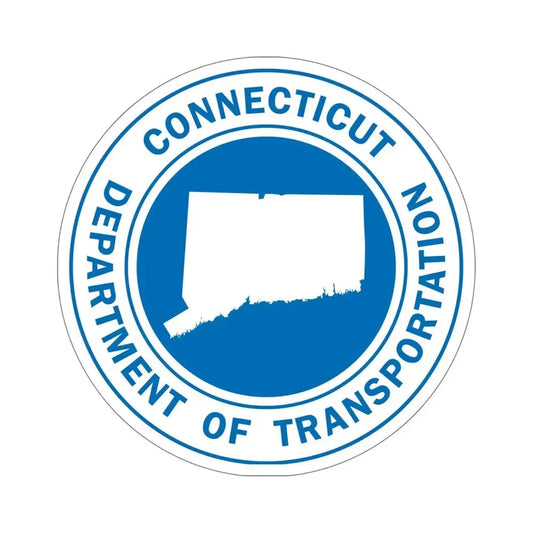 Connecticut Department of Transportation STICKER Vinyl Die-Cut Decal 6 Inch - The Sticker Space