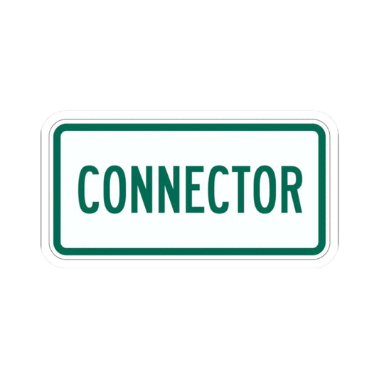 Connector plate Vermont (Vermont) (Road Sign) STICKER Vinyl Kiss-Cut Decal 2 Inch White - The Sticker Space