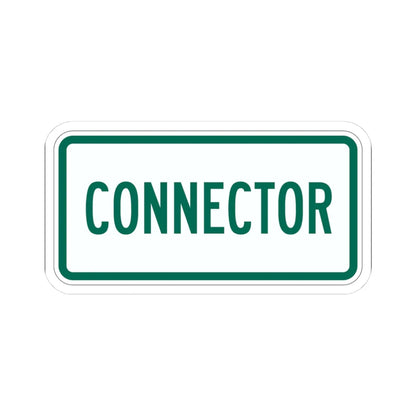 Connector plate Vermont (Vermont) (Road Sign) STICKER Vinyl Kiss-Cut Decal 3 Inch White - The Sticker Space