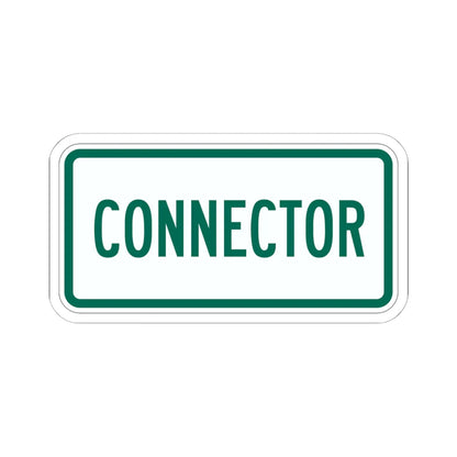 Connector plate Vermont (Vermont) (Road Sign) STICKER Vinyl Kiss-Cut Decal 6 Inch White - The Sticker Space