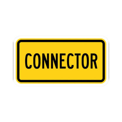 Connector plate Wyoming (Wyoming) (Road Sign) STICKER Vinyl Kiss-Cut Decal 2 Inch White - The Sticker Space