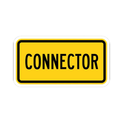 Connector plate Wyoming (Wyoming) (Road Sign) STICKER Vinyl Kiss-Cut Decal 3 Inch White - The Sticker Space