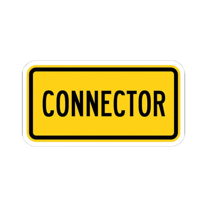 Connector plate Wyoming (Wyoming) (Road Sign) STICKER Vinyl Kiss-Cut Decal 4 Inch White - The Sticker Space